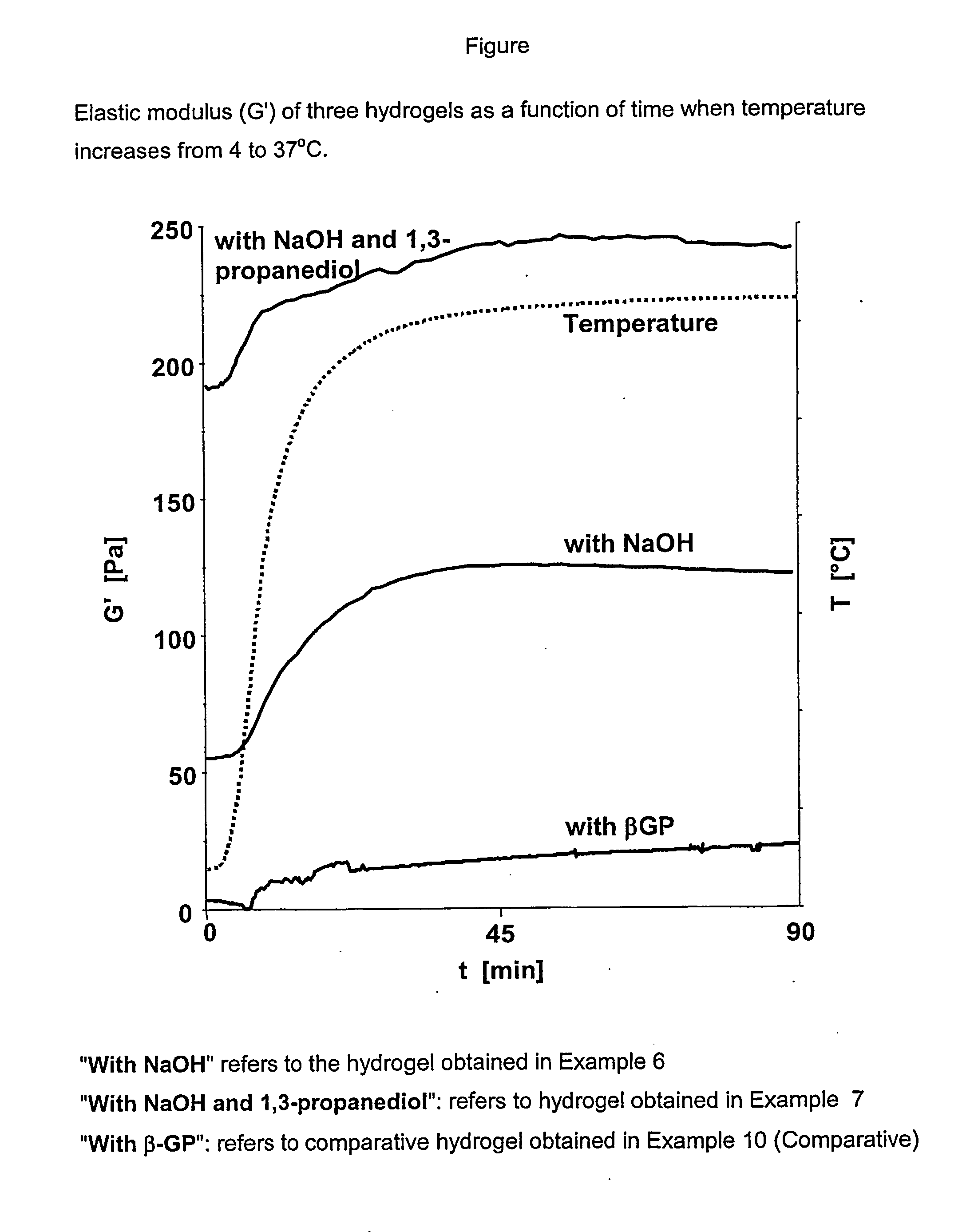 Pseudo-thermosetting neutralized chitosan composition forming a hydrogel and a process for producing the same