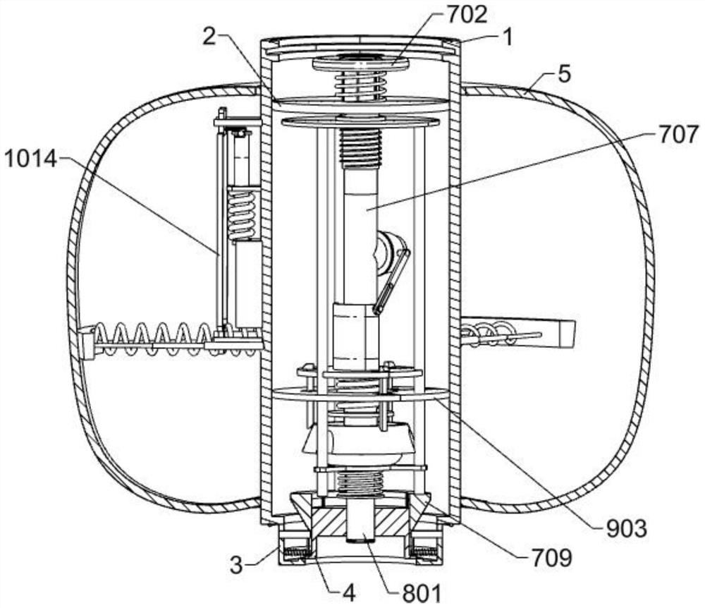 Layered water stop structure for multi-layer aquifer in hydrogeological test