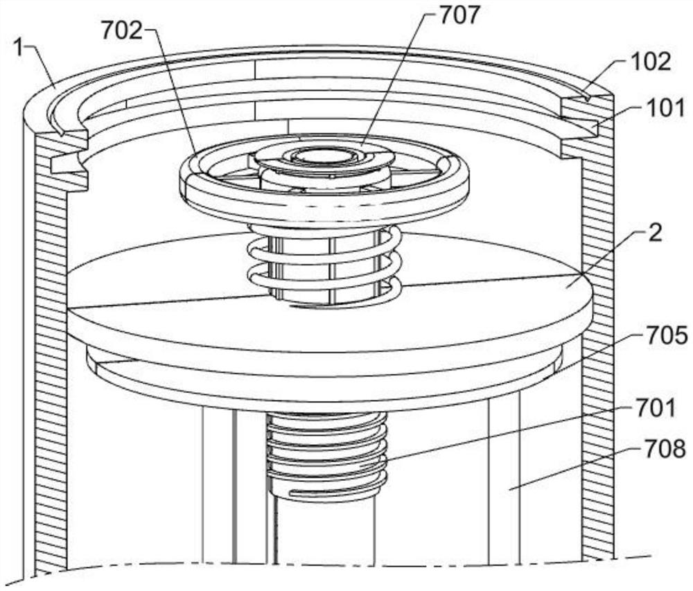 Layered water stop structure for multi-layer aquifer in hydrogeological test