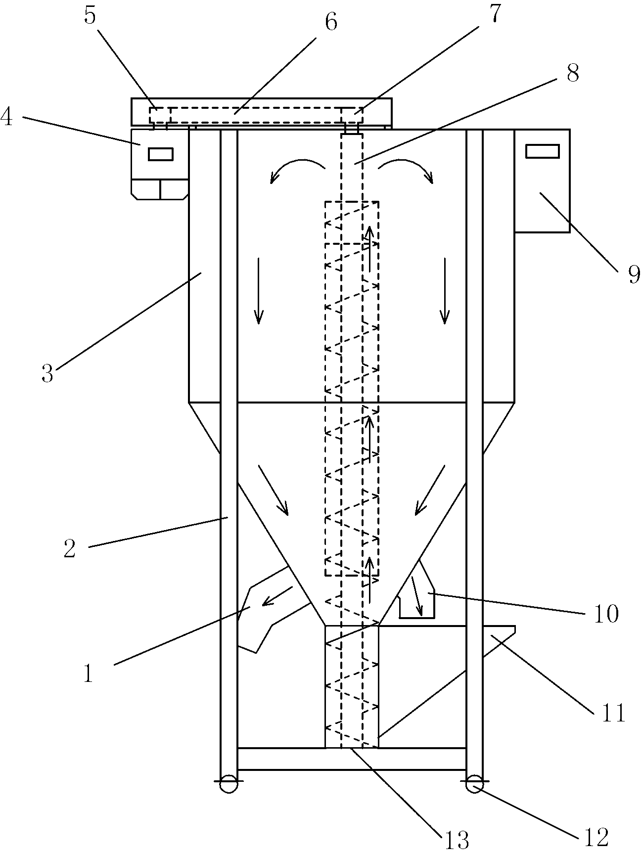 Pearl wool mixing machine