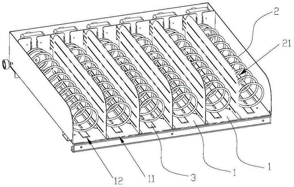Spring-type vending machine, cargo outlet device thereof and cargo blocking preventing mechanism