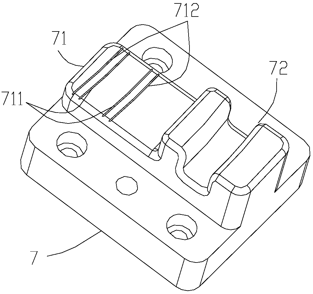 A detection device for a light guide strip of an automobile lamp