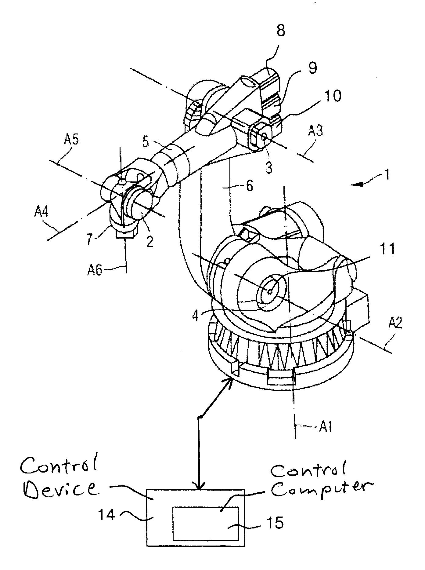 Industrial robot and method to operate an industrial robot