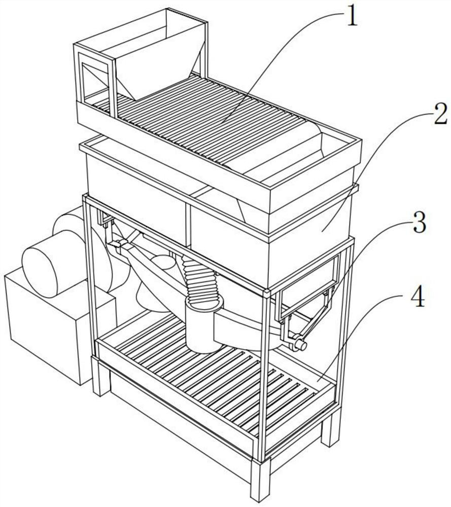 Granulator for drain board production and working method thereof