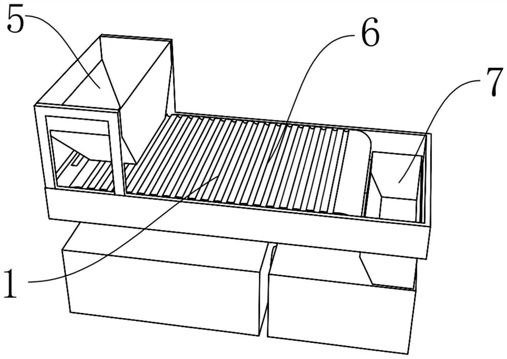 Granulator for drain board production and working method thereof