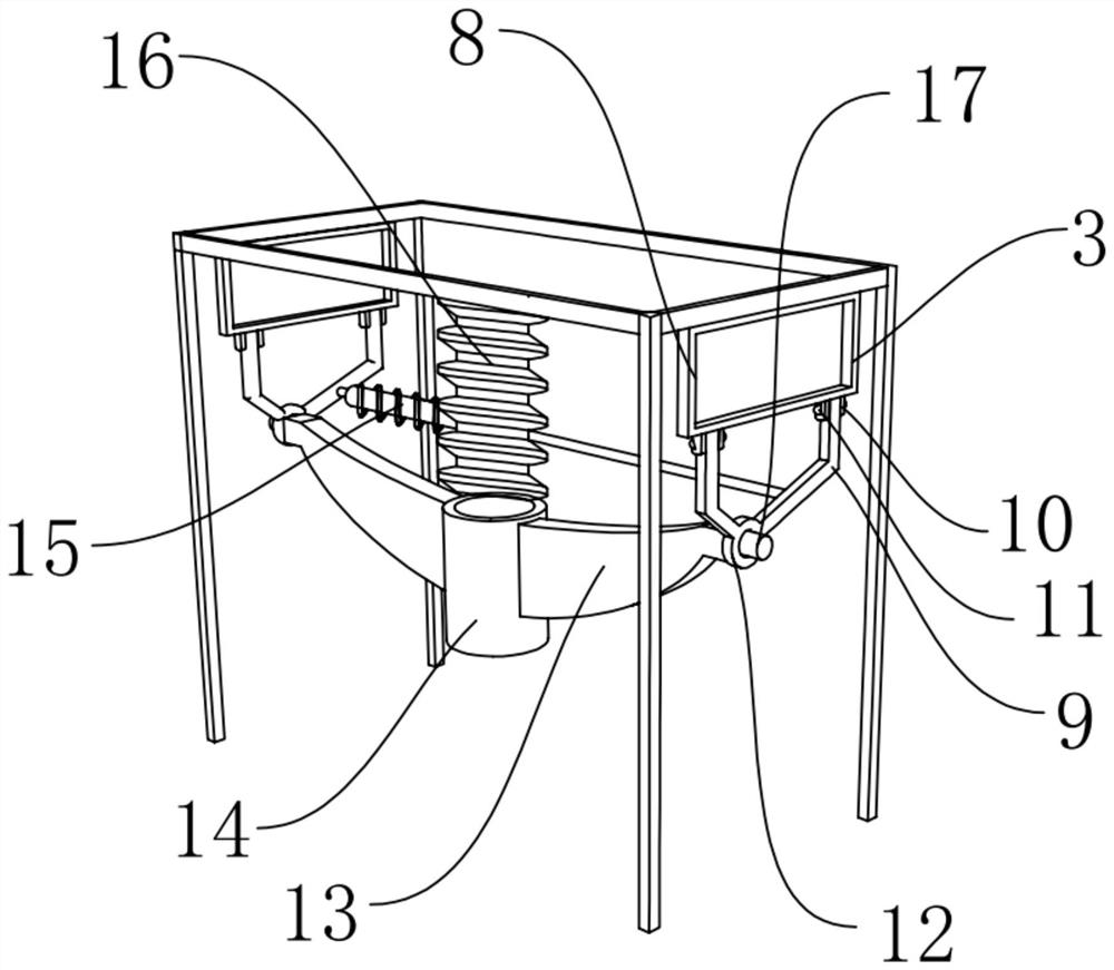 Granulator for drain board production and working method thereof