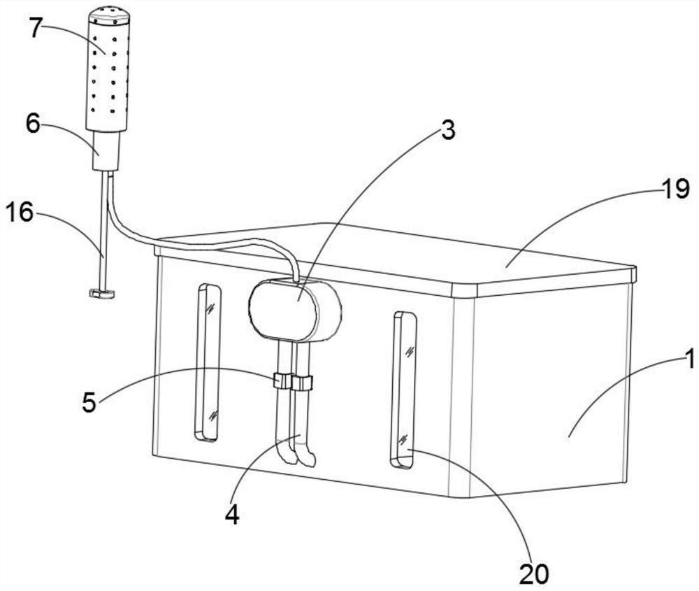 Noninvasive gynecological nursing medication device