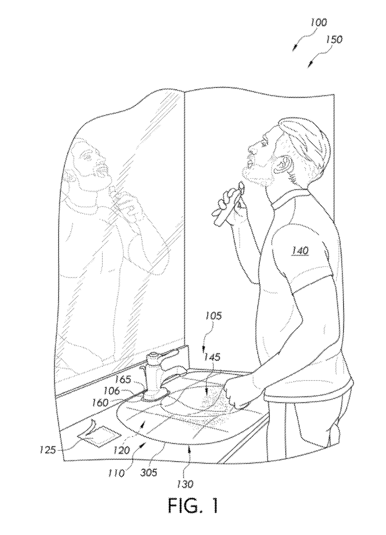 Disposable facial hair grooming sink liner and wipe systems