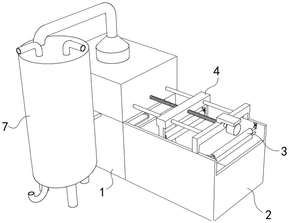 Drying device for non-woven fabric production and non-woven fabric production method