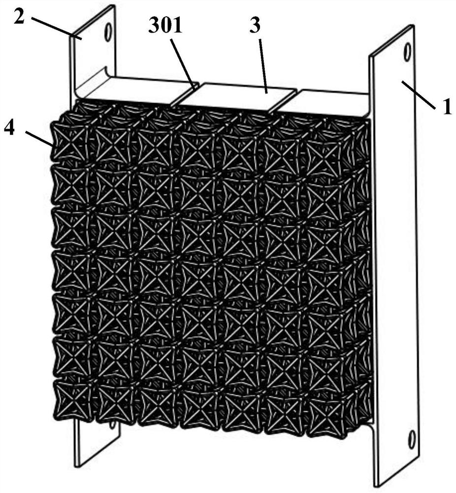 Energy-absorbing box based on three-dimensional structure core of concave polyhedron with negative Poisson's ratio