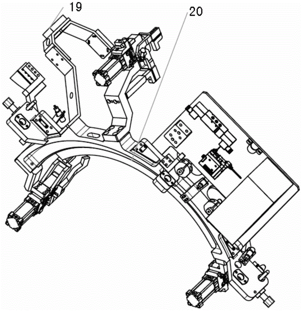 A kind of automobile wheel cover hemming system and using method thereof