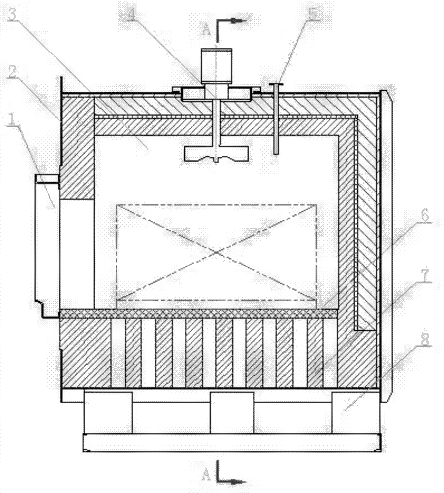 High-temperature carburizing multi-purpose furnace by adopting composite furnace liner structure