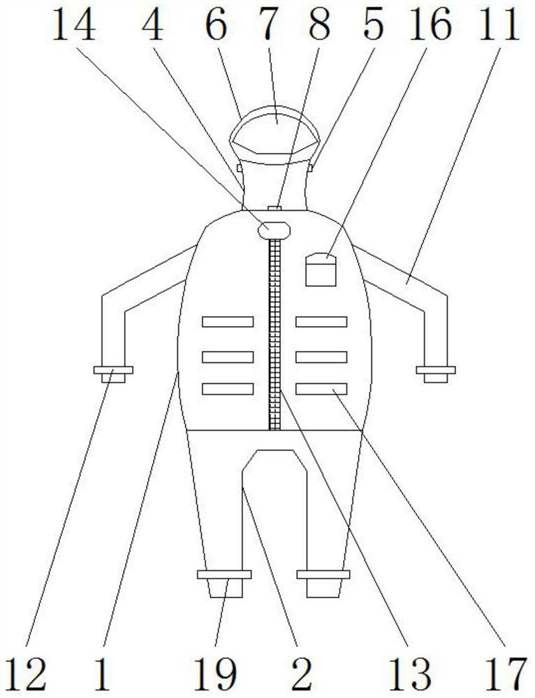 Novel raincoat for traffic police duty