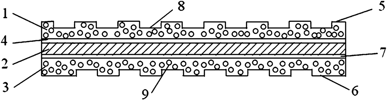 Railway liner plate for vibration reduction and noise reduction and preparation method of railway liner plate
