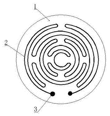 Electric heating element of rare earth thick film circuit based on IR-LED (Infrared Light Emitting Diode) ceramic substrate and preparation method thereof