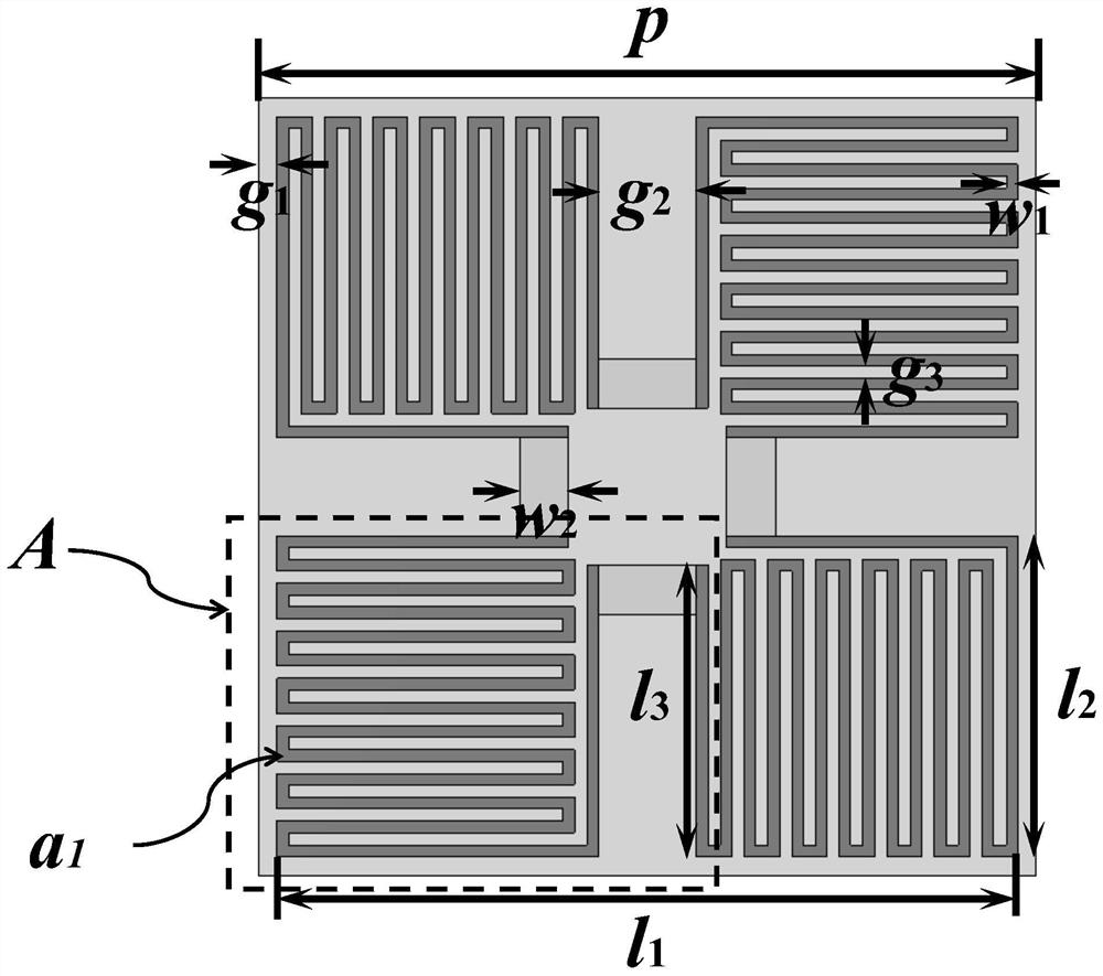 Wave-absorbing structure for UHF frequency band and communication equipment
