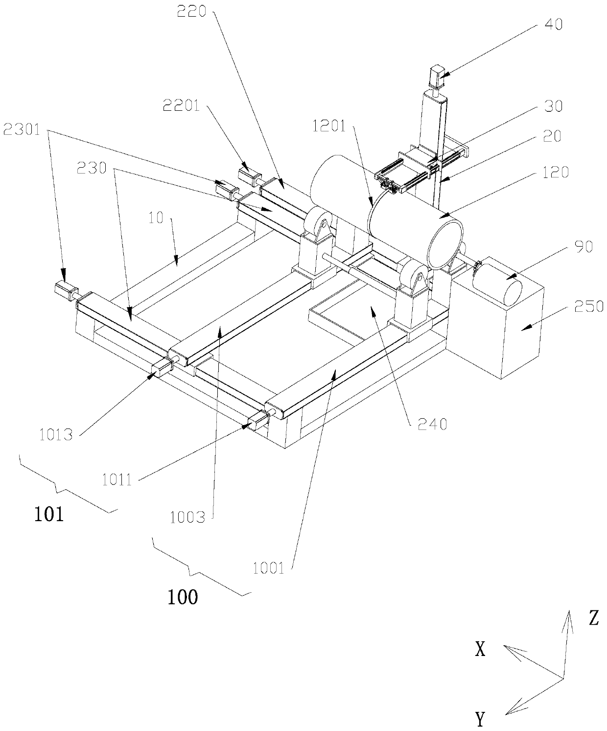 PAUT experimental device for pipe fitting