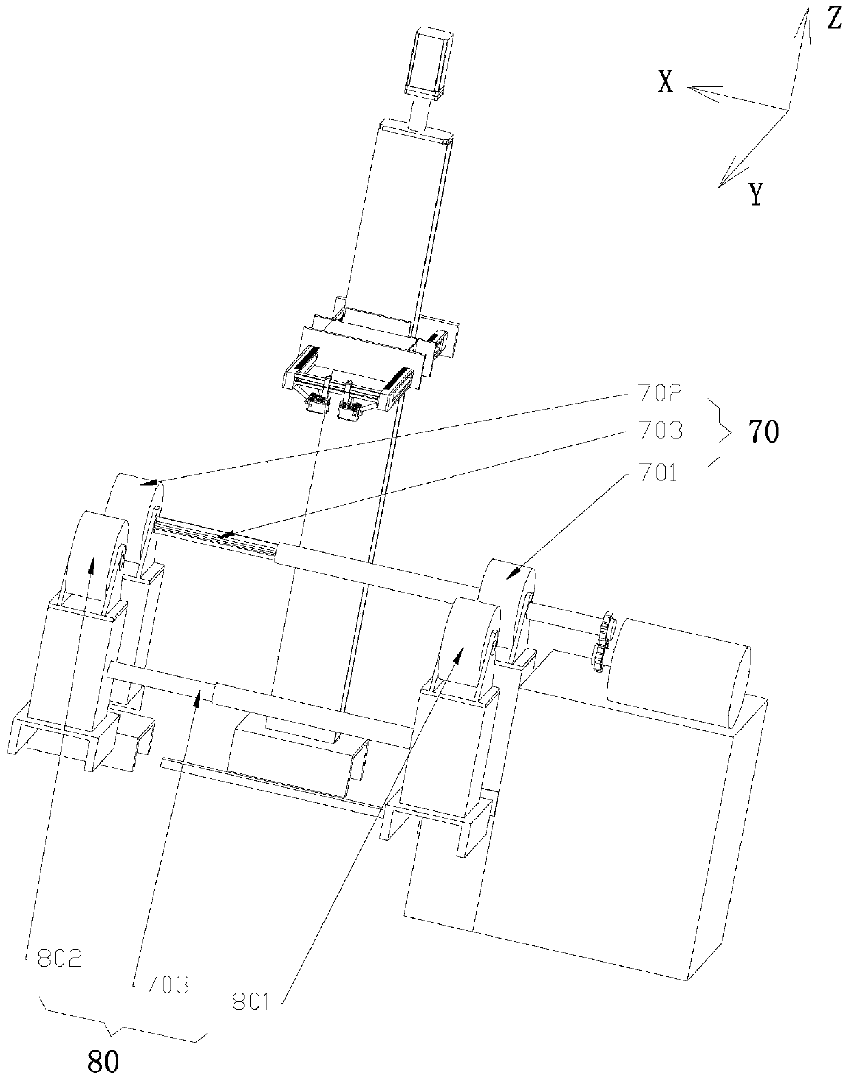 PAUT experimental device for pipe fitting