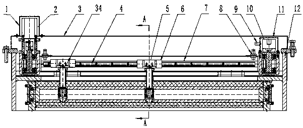 Device for online detection of roller temperature of two-roller aluminum plate strip hot rolling machine