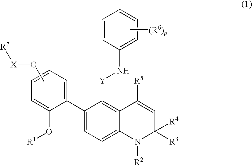 Novel 1,2-dihydroquinoline derivative having substituted phenylamino lower alkyl group and ester-introduced phenyl group as substituents