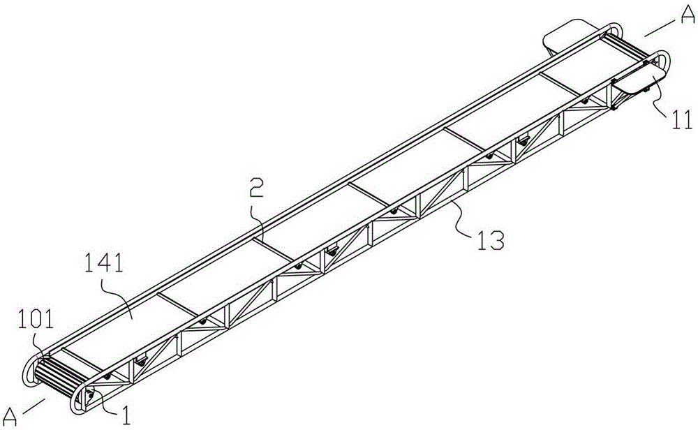 Cantilever type hydraulic lifting bi-directional belt conveyor