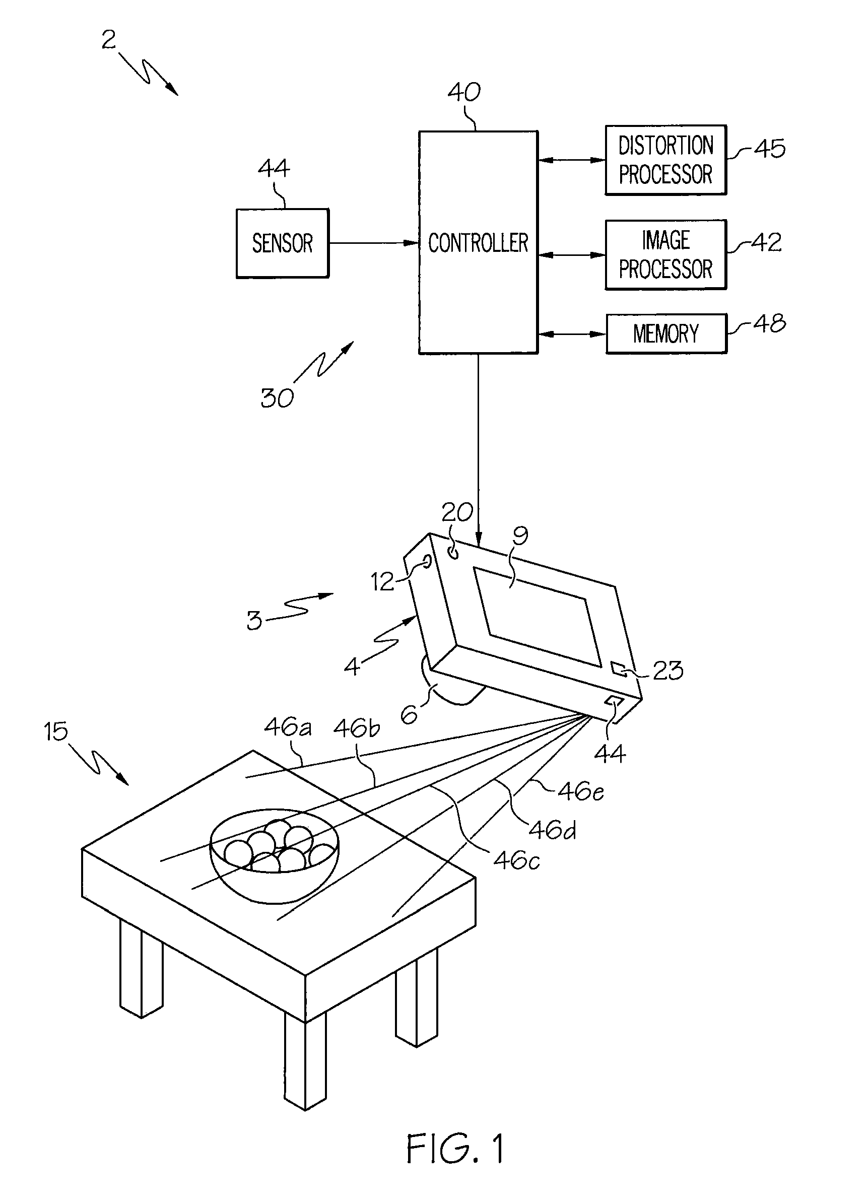 Method of correcting distortions in digital images captured by a digital camera system