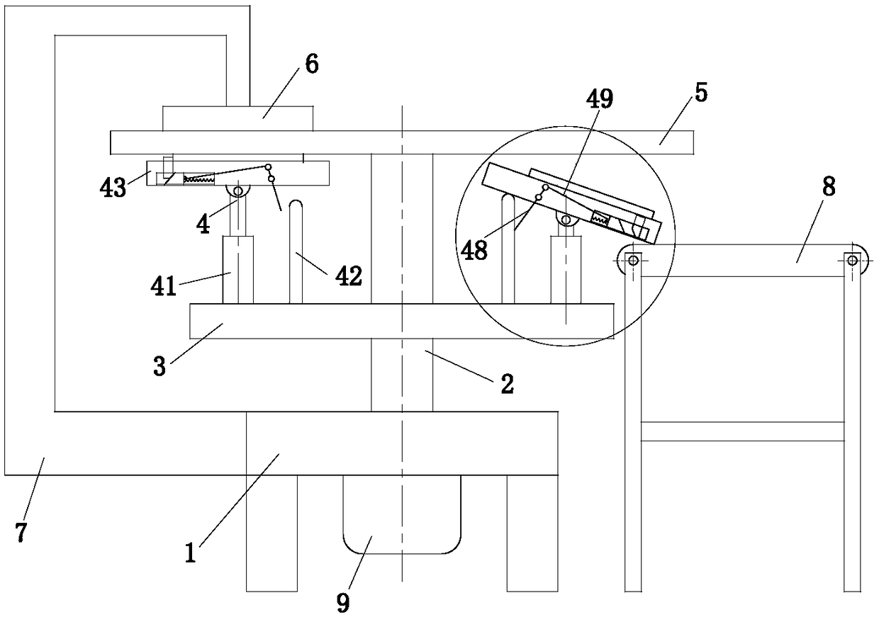 A rotary semi-automatic solder paste printing machine