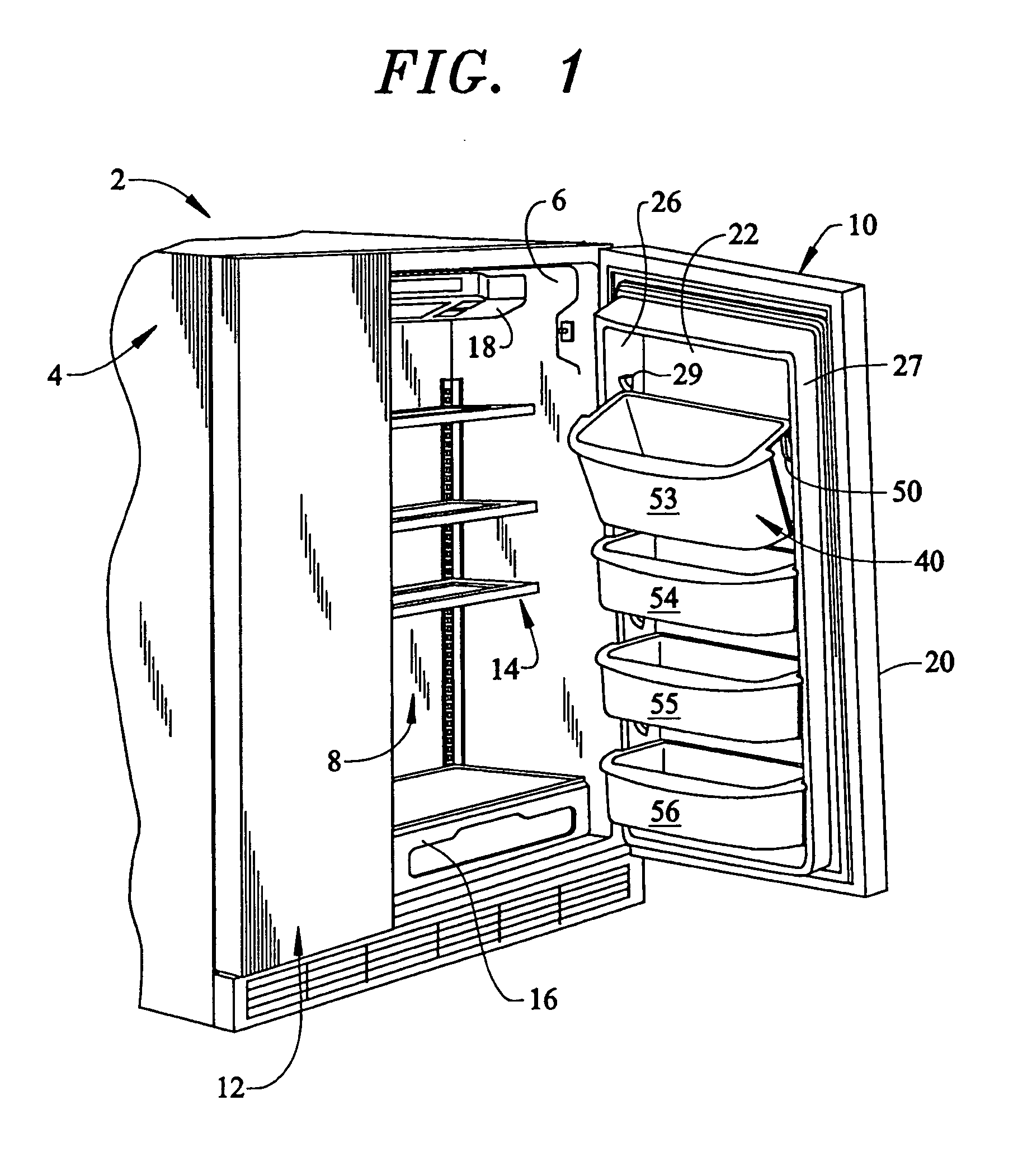 Bucket assembly for a refrigerator