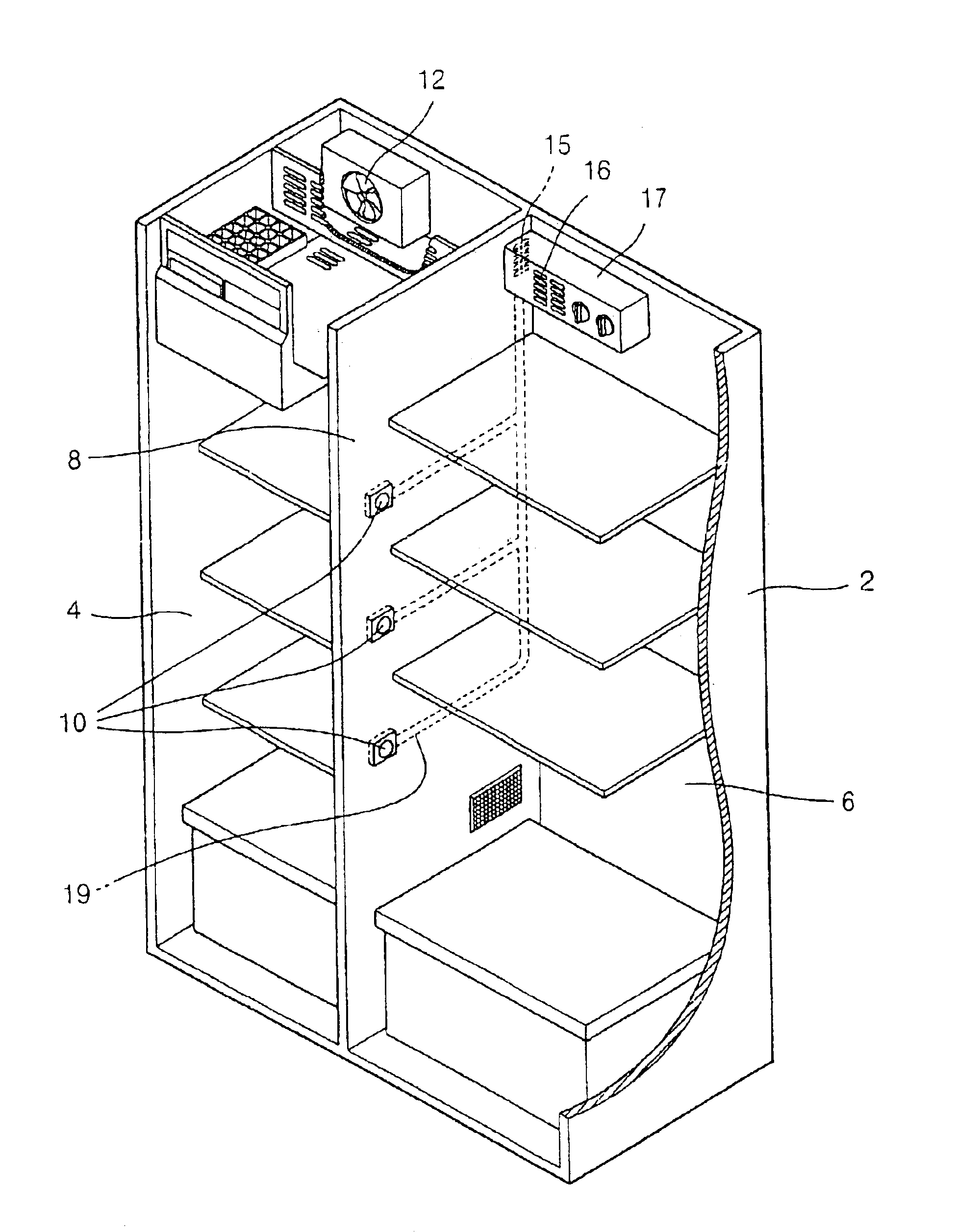 Concentrated cooling apparatus of refrigerator