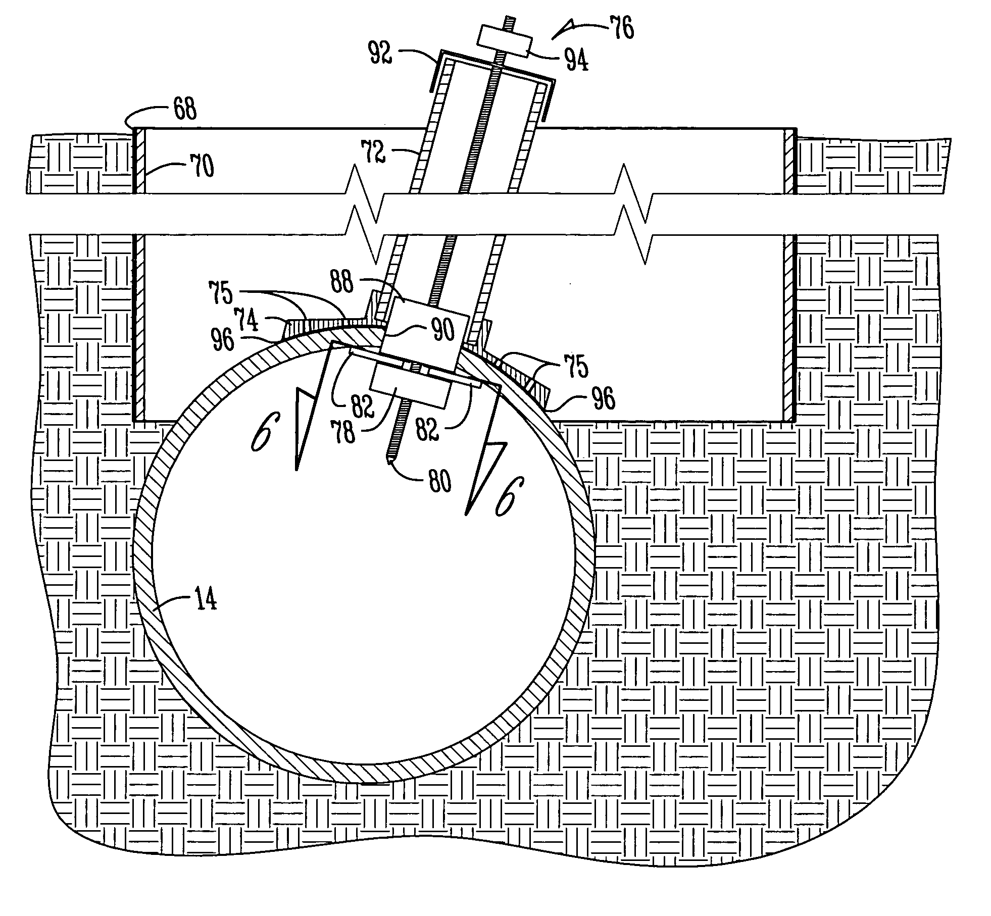 Connection between a lateral and main pipe and method for making same