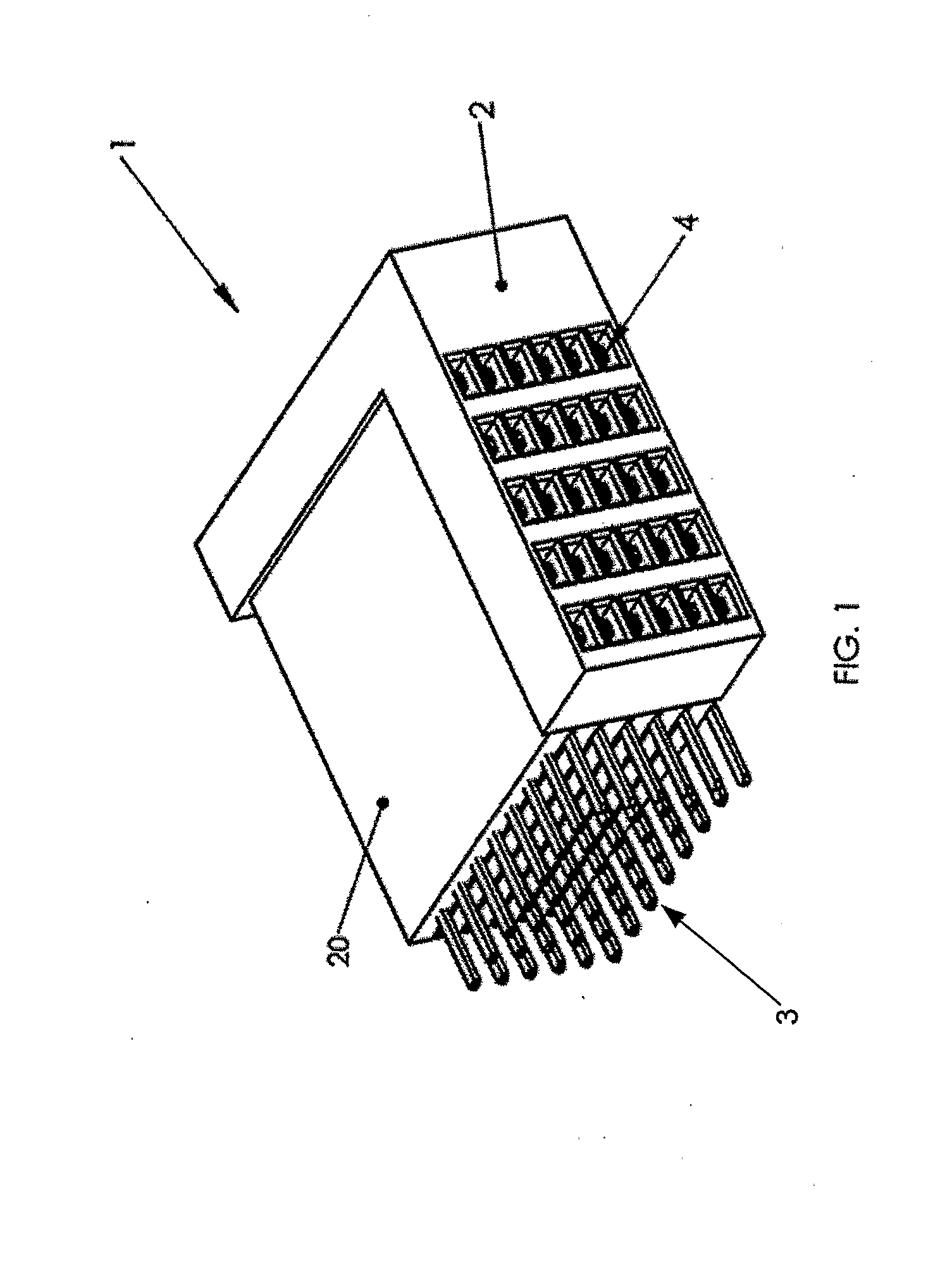 High Density Interconnection Device With Dielectric Coating