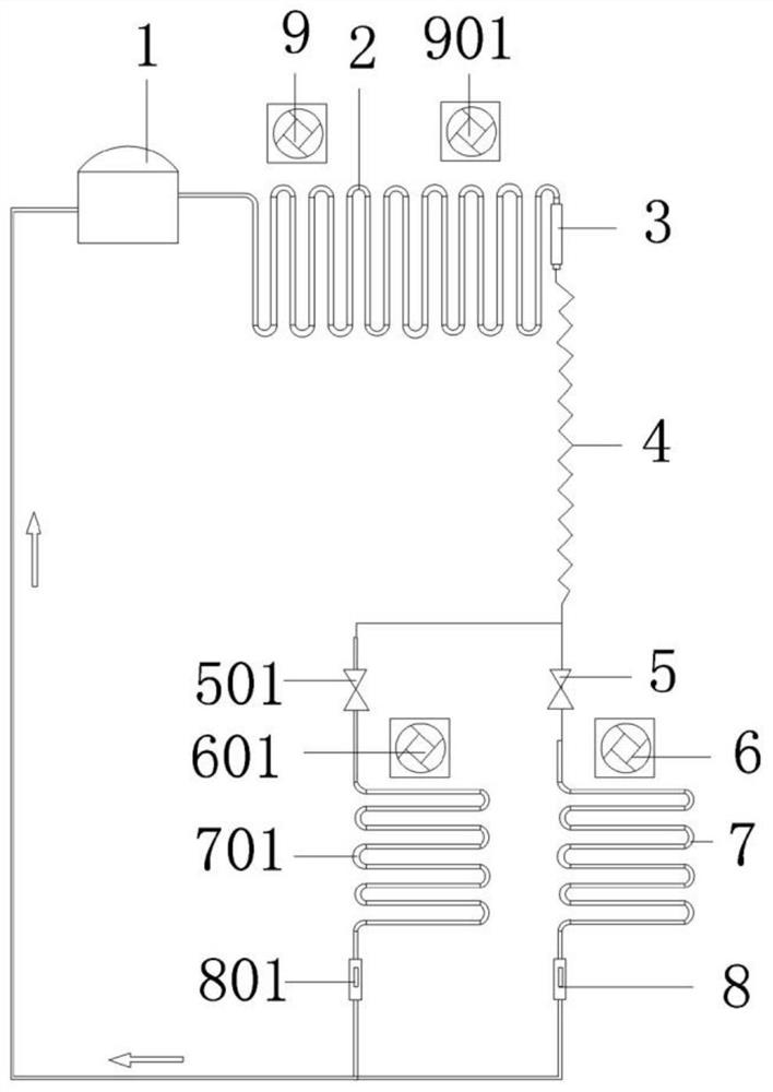 Independent double-temperature-zone red wine cabinet with two-chamber simultaneous refrigeration and cold-communication-prevention functions