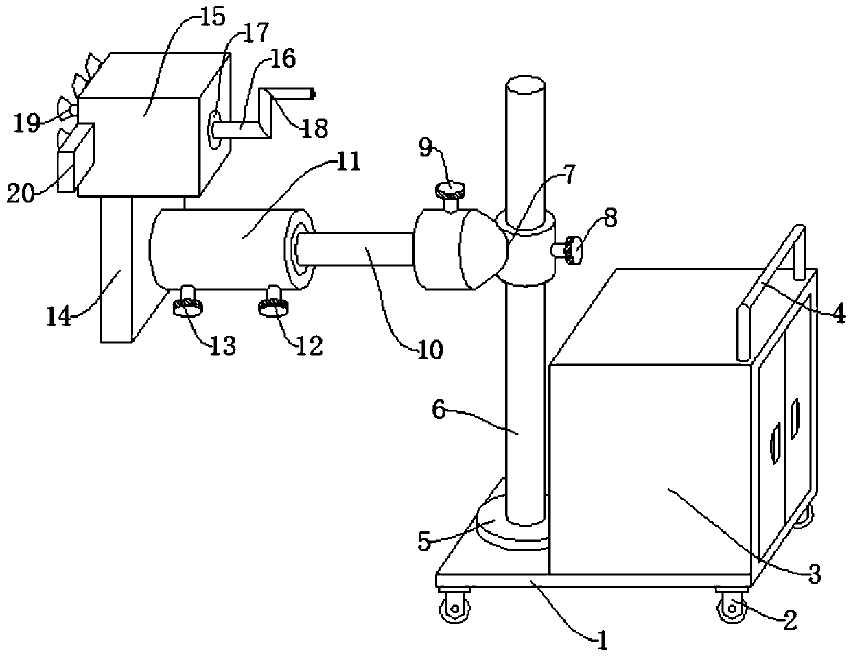Free disassembly type vacuum handle puller for automobile sheet metal repair