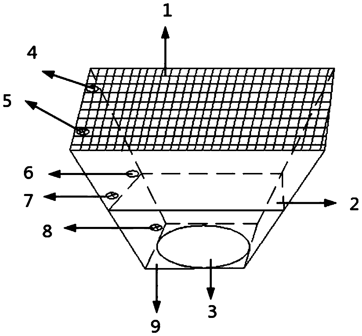 A grain harvester loss detection device and detection method