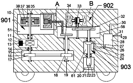 Fire extinguishing trolley with automatic detection function