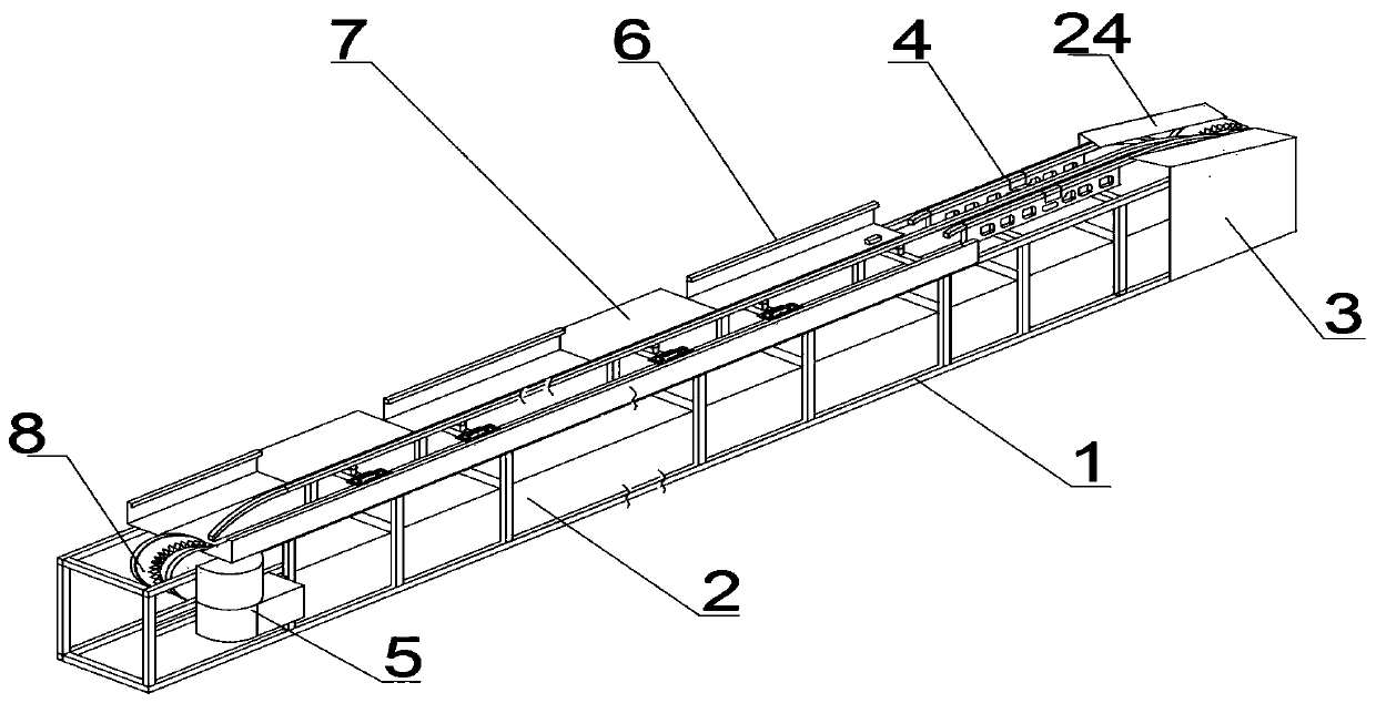 Weighing type multi-stage fruit sorting table