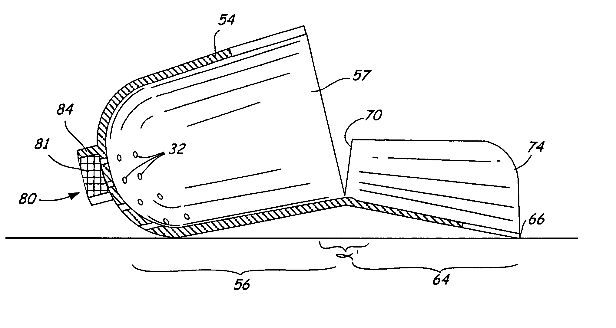 Device for collecting surgical material