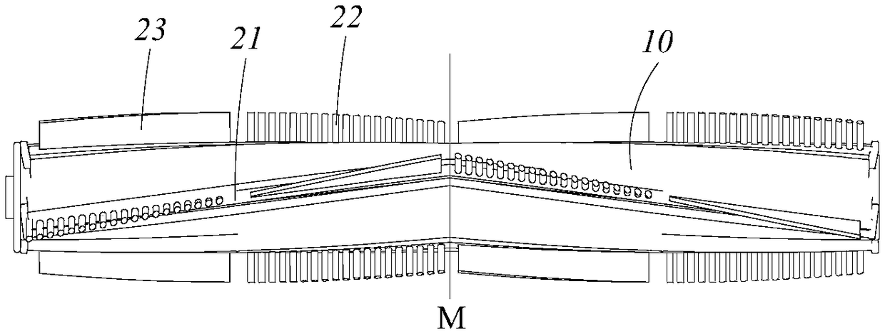 Rolling brush, manufacturing method of rolling brush and sweeper with rolling brush