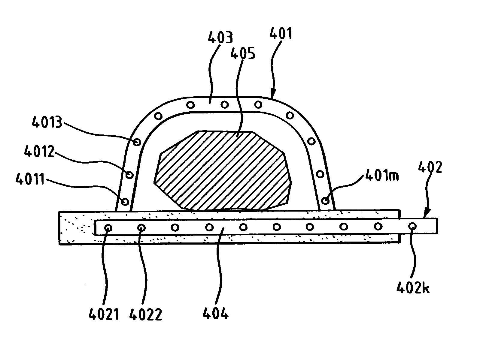 Scatter correction device for radiative tomographic scanner