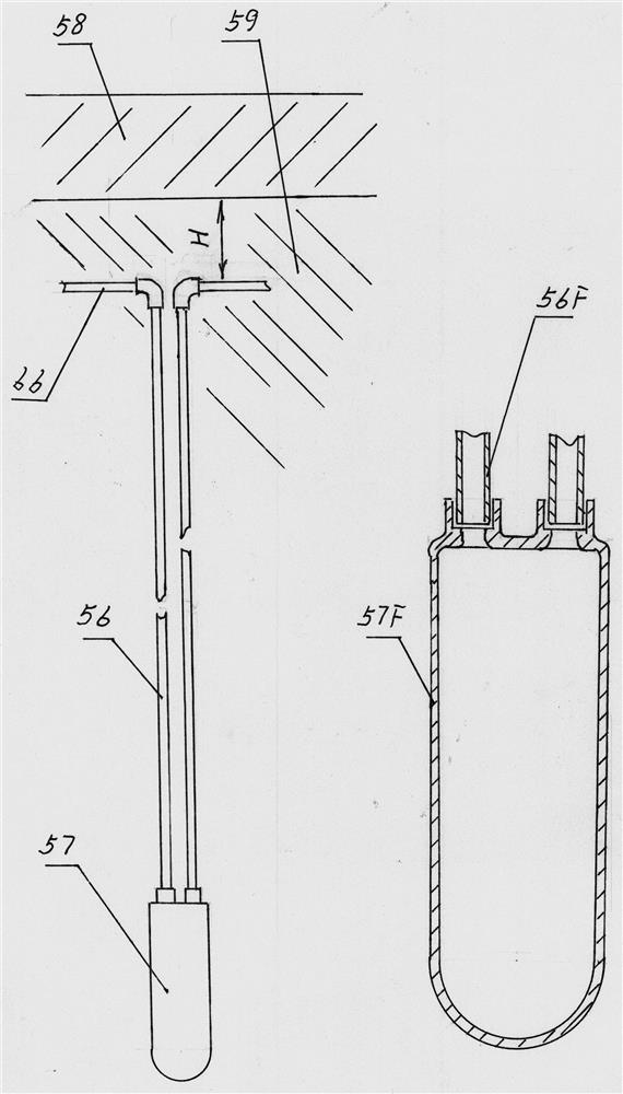 Method for constructing ceramic solar hot water energy storage device by drilling holes into bedrock in alluvial soil layer