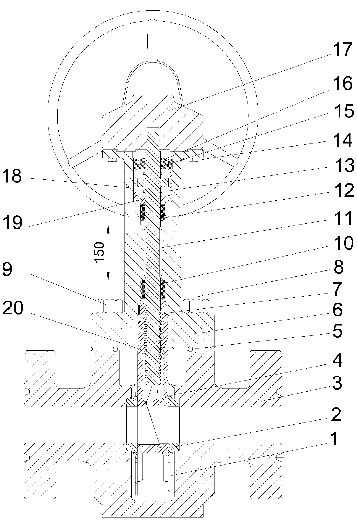 High temperature and high pressure gate valve