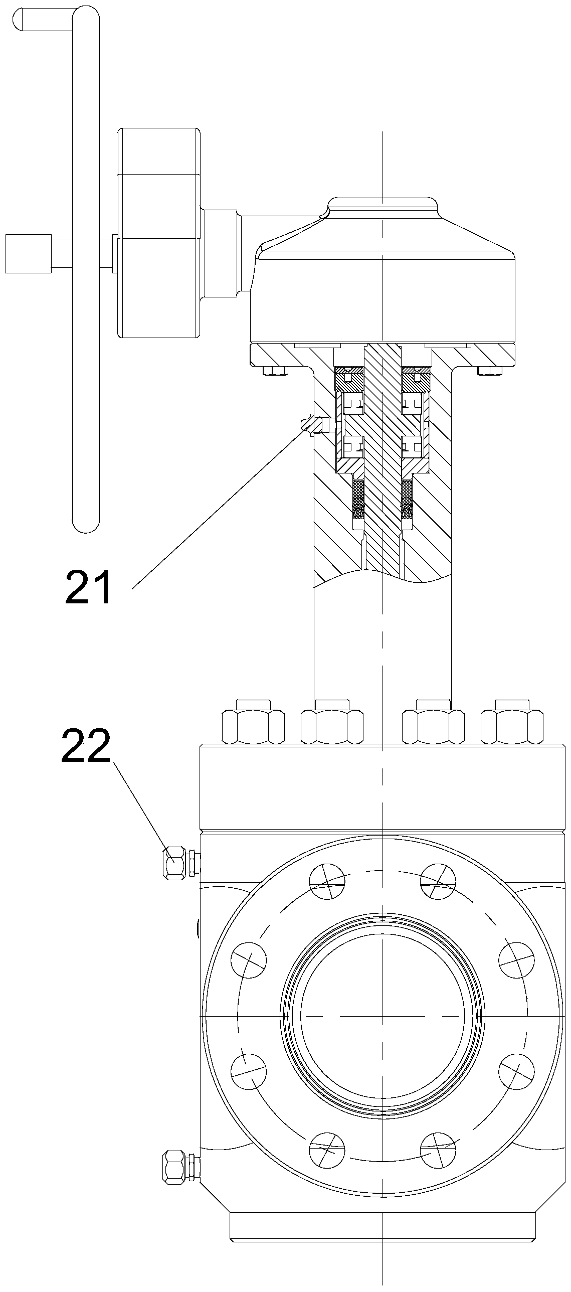 High temperature and high pressure gate valve