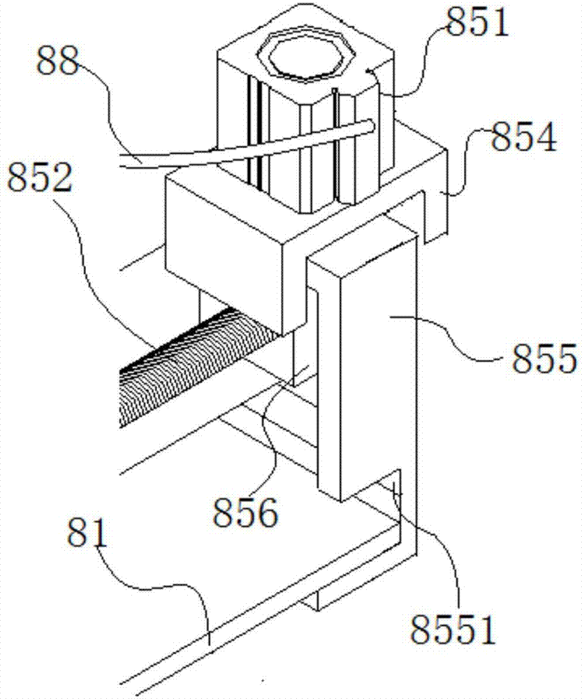 Hot-melt damping fin cooling and punching device and production method thereof
