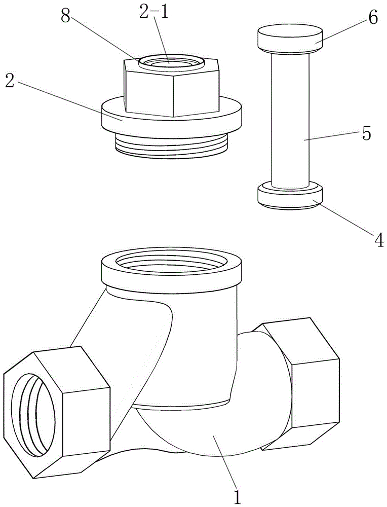 Normal-pressure self-closing valve