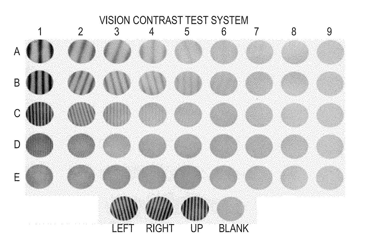 System and method for the rapid measurement of the visual contrast sensitivity function
