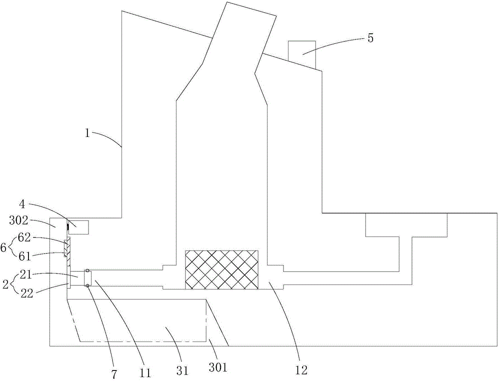 Water drainage structure of garment steamer and garment steamer