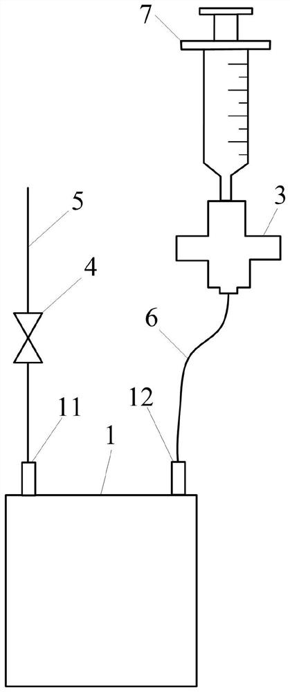 Sterile cell sampling device and method based on injector