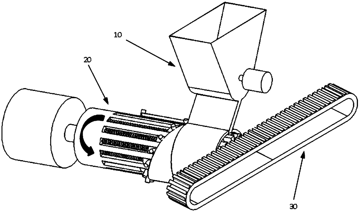 Automatic material feeding device