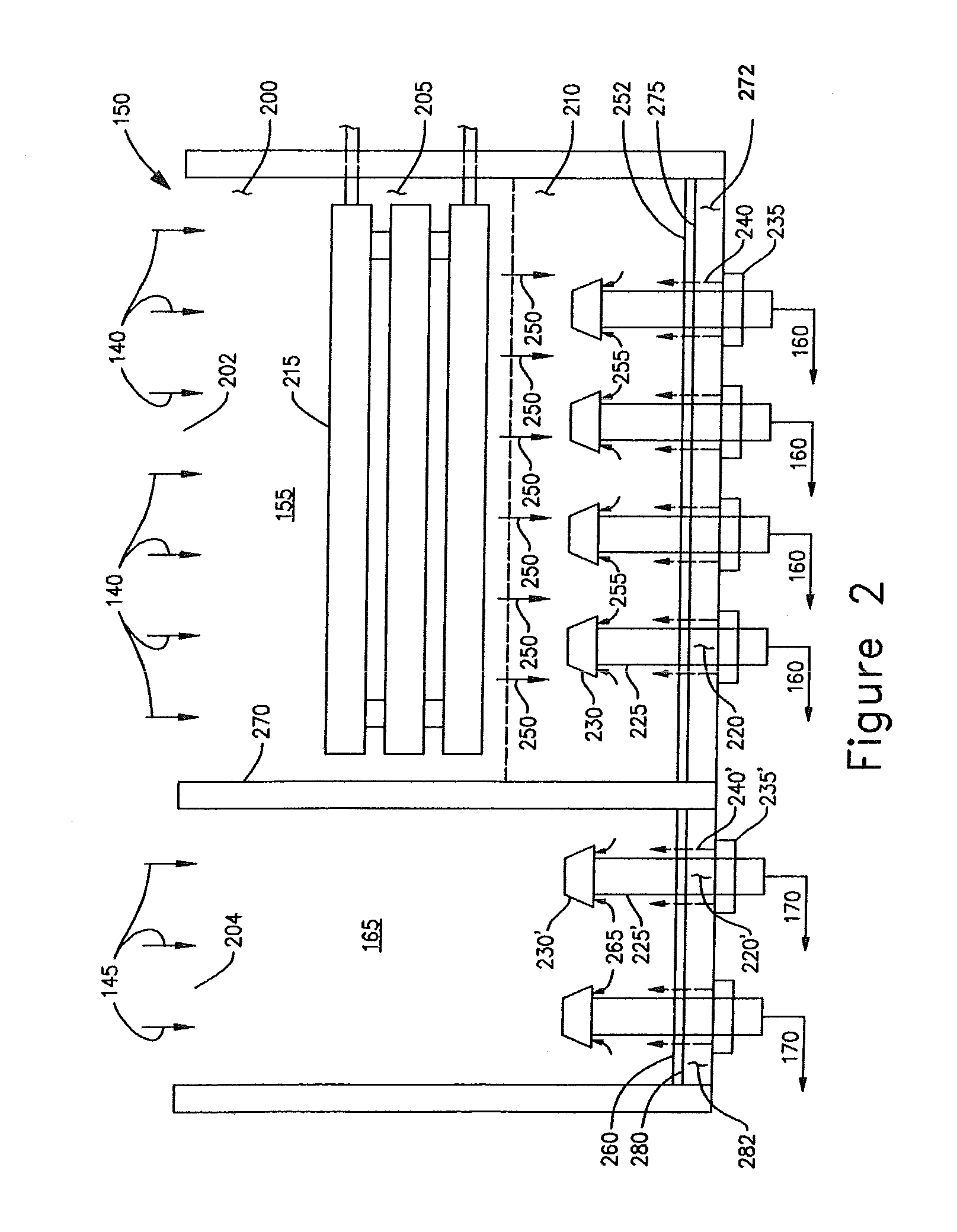 Moving bed heat exchanger for circulating fluidized bed boiler