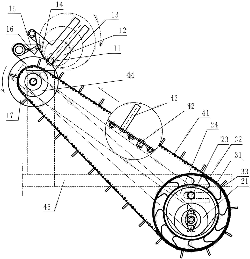 Follow-up mulch reeling recycler